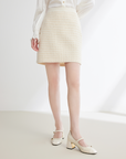 EP YAYING Elegant Woolen Skirt