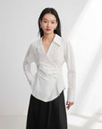 EP YAYING Chinese-style White Shirt