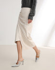 EP YAYING Deconstructed Midi Skirt