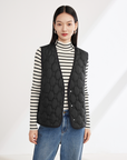 EP YAYING White Duck Down Puffer Vest