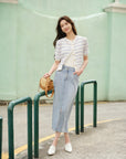 EP YAYING Vintage Style Denim Skirt