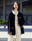 EP YAYING Parisian-style Oversized Coat