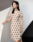 YAYING New Chinese-style Mandarin Collar Dress