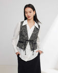 EP YAYING Chinese-Style Embroidered Short Vest