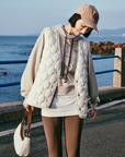 EP YAYING White Duck Down Puffer Vest