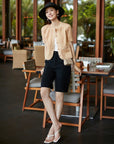 YAYING Acetate Mid-Length Pants