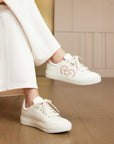 YAYING Woven Lucky White Shoes