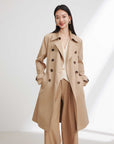 EP YAYING Mid-length Trench Coat EGJPS7301AE