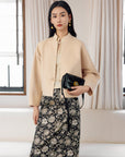 EP YAYING New Chinese Style Wool Coat