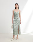 EP YAYING Silk Floral Dress