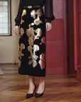 YAYING Velvet Embroidered Skirt