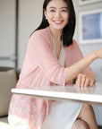 YAYING V-neck Jacquard Knitwear