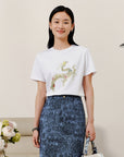 YAYING Cotton Print T-Shirt