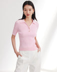 EP YAYING Polo Collar Knitwear