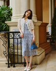 EP YAYING Traditional Chinese Style Floral Suspenders Dress