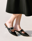 EP YAYING Vine-like Crystal Buckle Half Slippers