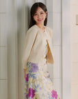 EP YAYING Mulberry Silk Pleated Coat