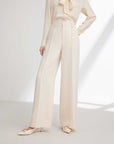 EP YAYING Wool Wide-Leg Pants