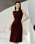 YAYING Elegant Pure Wool Dress