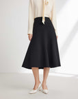 EP YAYING Triacetate A-shape Skirt