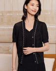 YAYING Acetic Acid Jacquard Knitwear