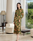YAYING Chinese Style Waist-Cinched Dress