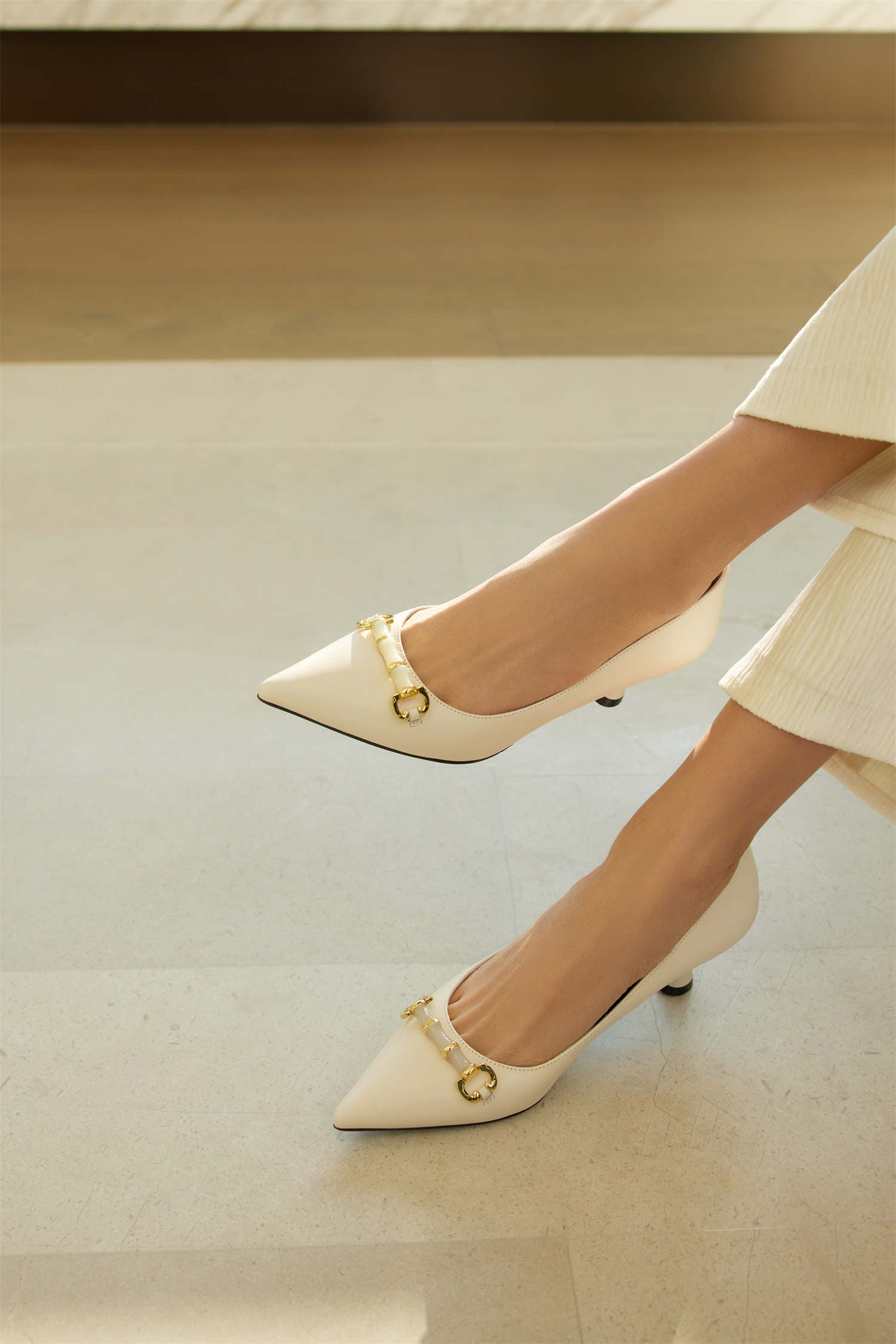 [OPEN YY] / ☆ 25SS BUCKLE POINTY HEELS / BEIGE Amazon.com | Zamikoo Women's High Heel Pumps Peep Toe Ankle