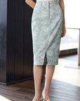 YAYING Slit Hem Bodycon Skirt EPJEC3101AG