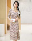 EP YAYING Mulberry Silk Dress