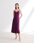 EP YAYING Silk Suspenders Dress