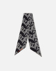 EP YAYING Letters Printed Silk Scarf