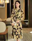YAYING Printed Mulberry Silk Dress