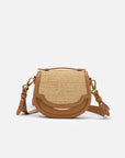 EP YAYING Cowhide Crossbody Saddle Bag