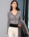 EP YAYING Printed Pleated Slim Shirt