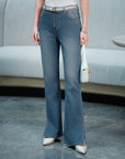 YAYING High-Waisted Flared Jeans