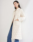 EP YAYING Long spliced down jacket
