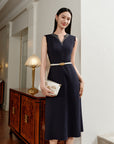 YAYING Waist-Cinched Vest Dress
