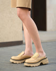EP YAYING College Style Half-drag Loafers