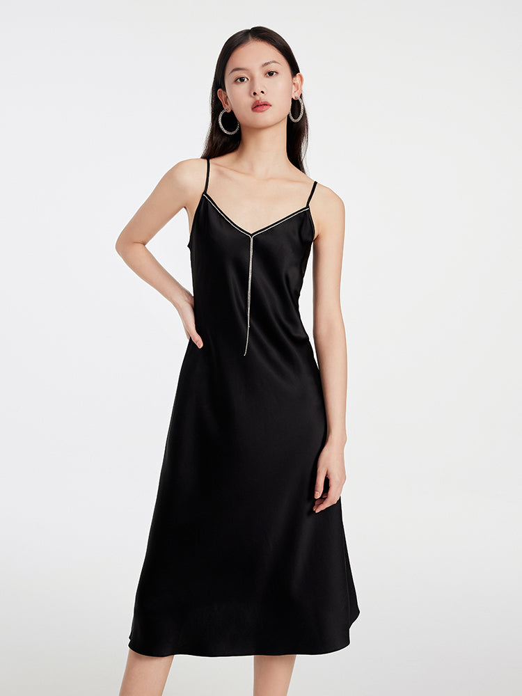 EP YAYING Black Strappy Dress