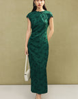 EP YAYING Chinese Style Silk Qipao Dress