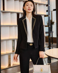 YAYING Triacetate Waist-tailored Suit Jacket