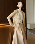 YAYING Heavy Embroidery Knitted Cardigan