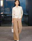 EP YAYING Wool Slim Straight Pants EGJPW6417AT