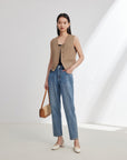 EP YAYING Four-way Stretch Rhinestone Jeans