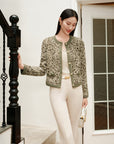 YAYING Knit Braided Embroidery Jacket EPJAB9119AG