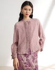 EP YAYING Silk Chinese Style Shirt