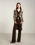 EP YAYING Long Knitted Cardigan Coat