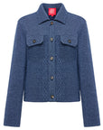 YAYING Knit Denim-Look Jacket EPKAA9103AZ