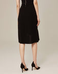 EP YAYING Black Midi Dress