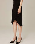 EP YAYING Black Midi Dress
